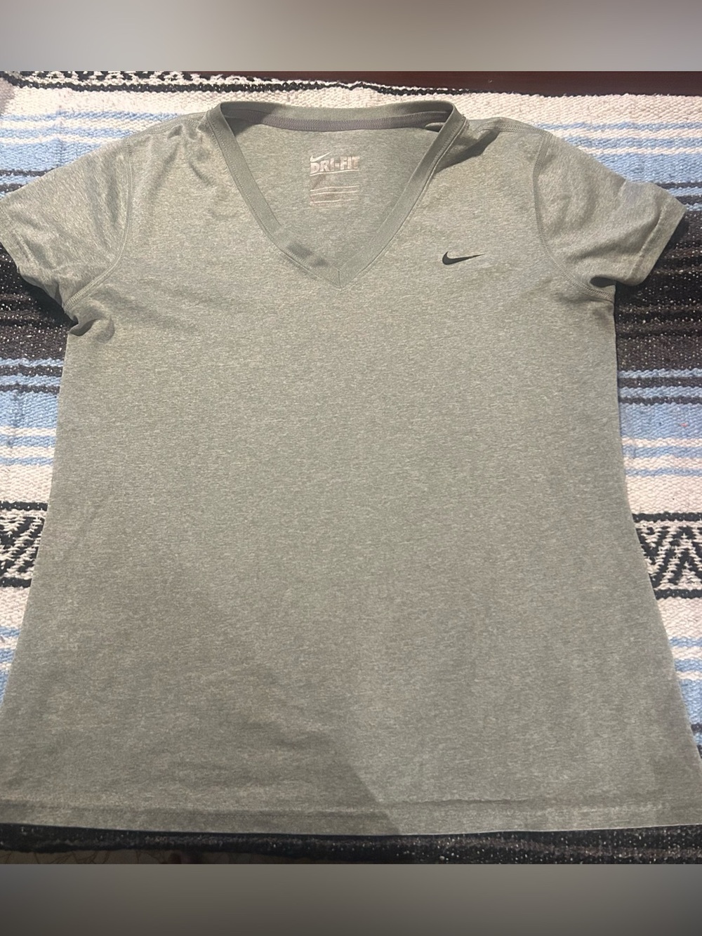 Nike V-Neck Performance Tee - Olive Green